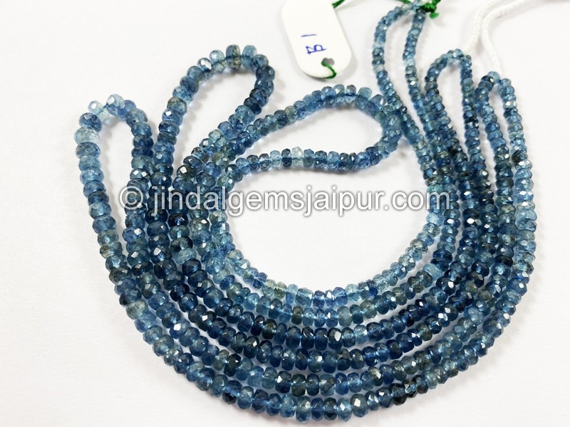 Santa Maria Milky Aquamarine Faceted Roundelle Beads